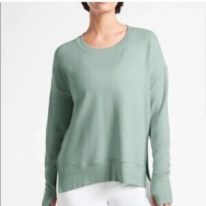 Athleta Coaster Luxe Sweatshirt Blue / Green Size XL Tall / NWOT